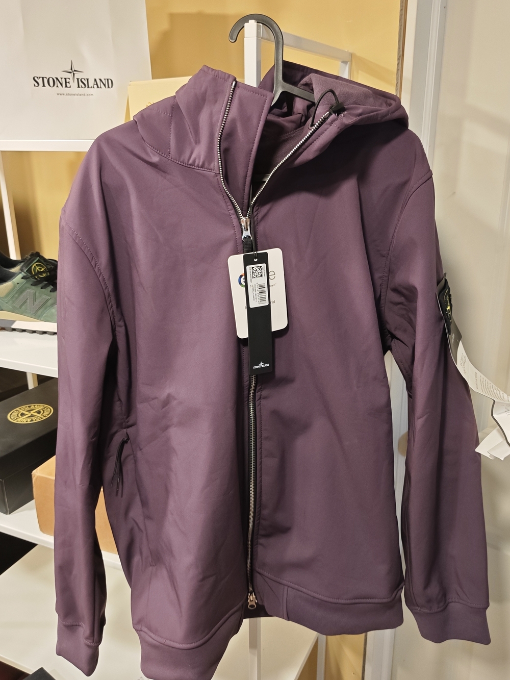 Stone Island Purple Hooded Zip Jacket